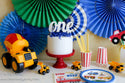 Blue Party Fan Set 