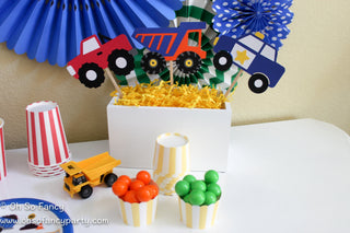 Truck Birthday Centerpieces 