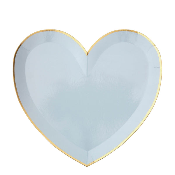 Large Pastel Rainbow Heart Plates