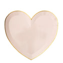 Large Pastel Rainbow Heart Plates