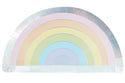 Rainbow Pastel Paper Plates / Rainbow Striped Party Plate / Rainbow Shaped Party Plate / Somewhere Over the Rainbow / Rainbow Dinner Plate