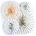 Ivory Party Fan Set / Ivory Fans / Party Fans / Paper Fans / Cream Party Fans / Ivory Party Fans / Cream Paper Fans