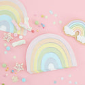 Rainbow Pastel Paper Napkins / Rainbow Striped Napkin / Rainbow Shaped Napkin / Somewhere Over the Rainbow / Rainbow Party