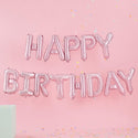 Pink Happy Birthday Balloon Bunting 