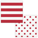 Red and White Large Napkins 