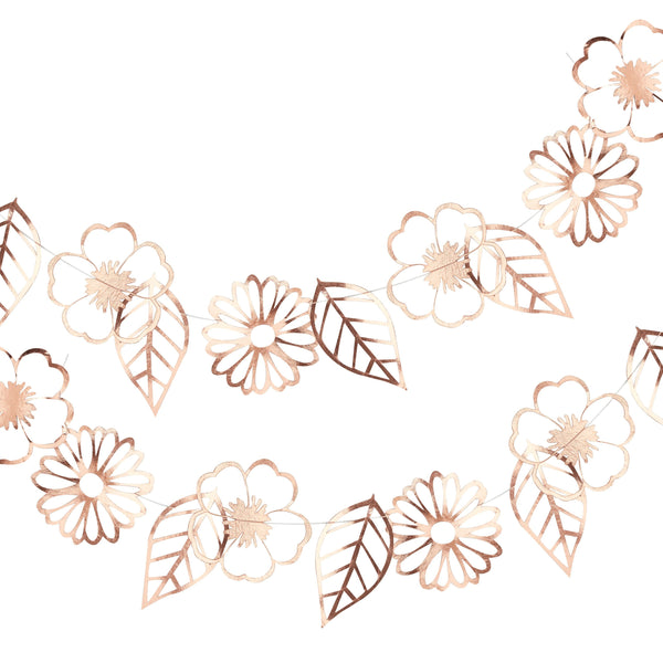 Rose Gold Floral Garland 