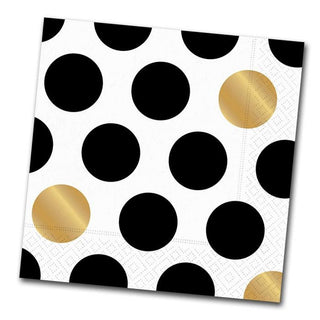 Black and Gold Napkins 