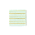 Mint and Gold Striped Napkins 