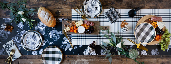 Buffalo Plaid Party Fan Set 