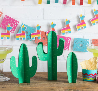 JOYIN 82 Pcs Mexican Themed Fiesta Party Supplies Set Including Plates, Cups, Napkins, Tablecloth and Banner for Mexican-themed School Dance, Cinco de