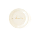 Ivory and Gold Striped Napkins 