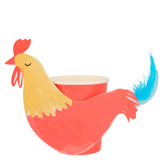 On The Farm Rooster Party Cups