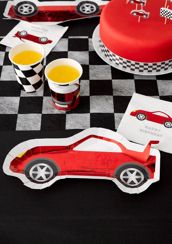 Race Car Cups / Racing Cups / Car Party Cups / Race Car Party / Race Car Birthday / Race Car Party Supplies / Race Car Paper Cups