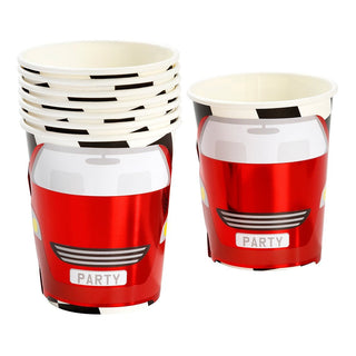 Race Car Cups / Racing Cups / Car Party Cups / Race Car Party / Race Car Birthday / Race Car Party Supplies / Race Car Paper Cups