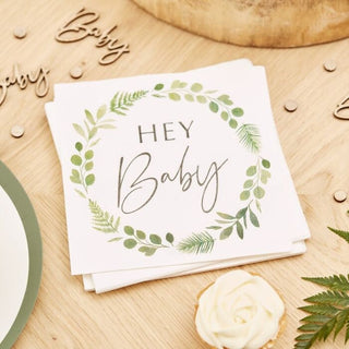 Hey Baby Cups / Botanical Hey Baby Cups / Hey Baby Shower / Hey Baby Shower Cups / Botanical Baby Shower / Botanical Baby Cups / Eucalyptus