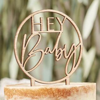 Hey Baby Cake Topper 