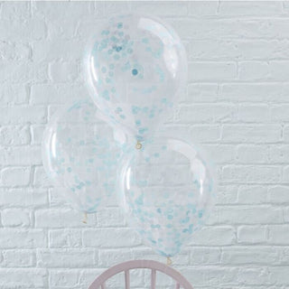 Blue Confetti Balloon 
