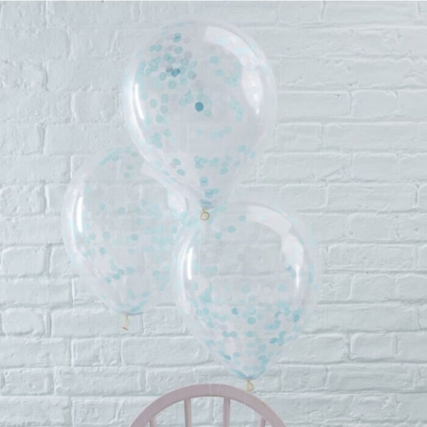 Blue Confetti Balloon 