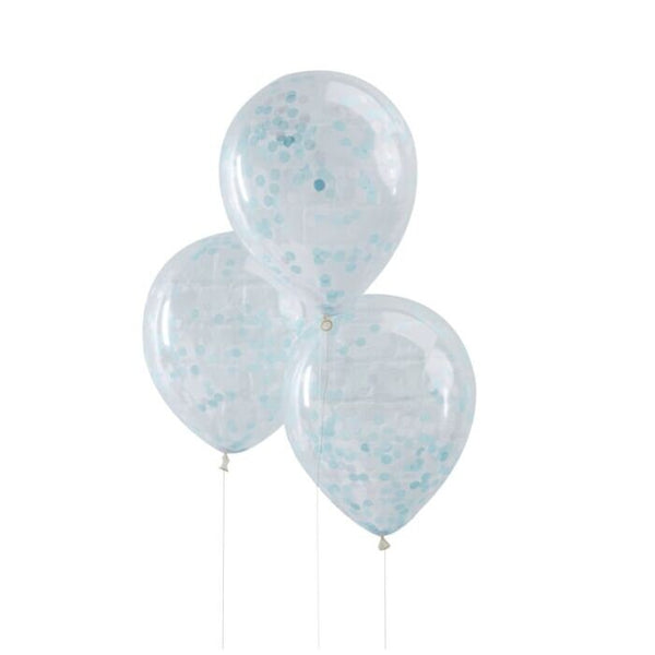 Blue Confetti Balloon 
