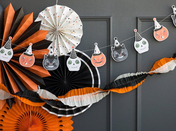 Halloween Vintage Party Fans / Halloween Party Fans / Hanging Halloween Decor /Halloween Party / Halloween Decor / Vintage Halloween