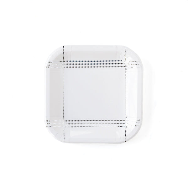 White and Silver Small Plates 