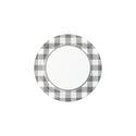 Gray Buffalo Plaid Dessert Plates 