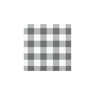 Gray Buffalo Plaid Napkins 