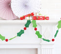 Holly and Berry Felt Banner 