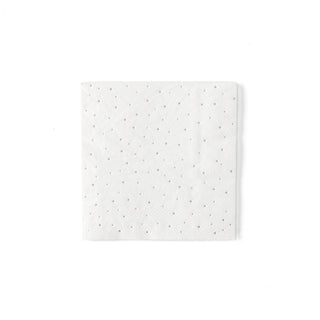 White and Silver Napkin 