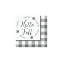 Gray Buffalo Plaid Dessert Plates 