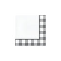 Gray Buffalo Plaid Napkins 