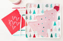 Pink Christmas Tree Plate 