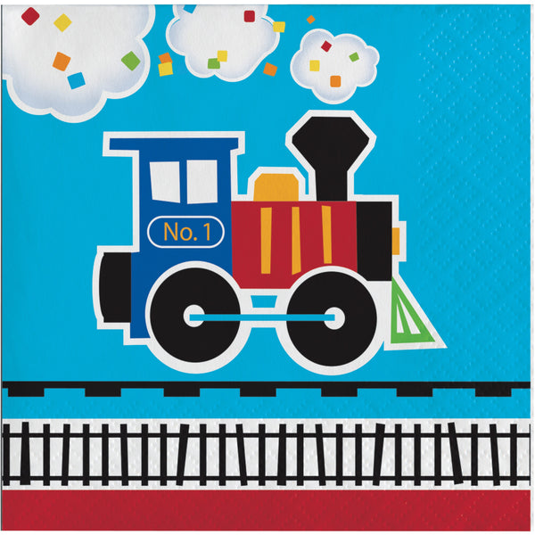 Train Party Small Napkins / Train Birthday Party / Choo Choo Napkins / Train Napkins / Train Party / Little Engine That Could