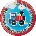 Train Birthday Large Plates 