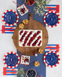 YAY Small Plate / Blue Firework Plate / July 4th Decor / 4th of July / America / Firework Yay Plate / 4th of July Tableware