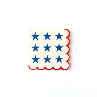 Red White and Blue Napkin / Red and White Small Napkins / Party Napkins / Memorial Day / 4th of July / Independence Day / Stars and Stripes