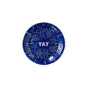 YAY Small Plate / Blue Firework Plate / July 4th Decor / 4th of July / America / Firework Yay Plate / 4th of July Tableware