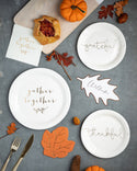 Thankful Ivory Napkin / Harvest Dinner Napkin / Ivory and Gold Napkin / Friendsgiving Napkin / Thanksgiving Napkin / Harvest Party