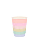 Rainbow Fringe Pastel Cups