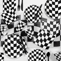Checkered Flag Small Napkins / Race Car Birthday Party / Car Party Napkins / Pit Stop / Racing Party Supplies / Cars / Black & White Napkin