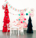 Pink Christmas Tree Plate 