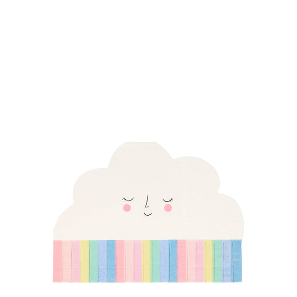 Rainbow Cloud Fringe Napkins