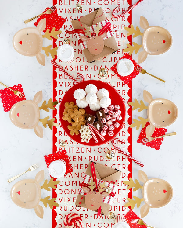 Reindeer Cookie Box 6ct/ Rudolph Cookie Box / Rudolph the Red Nosed Reindeer / Up on the Rooftop / Christmas Treat Box / Reindeer