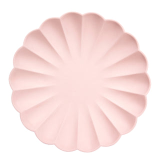 Eco-Friendly Light Pink Compostable Dinner Plates