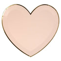 Pink Pastel Heart Large Plates