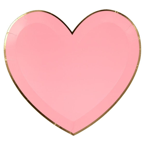 Pink Pastel Heart Large Plates