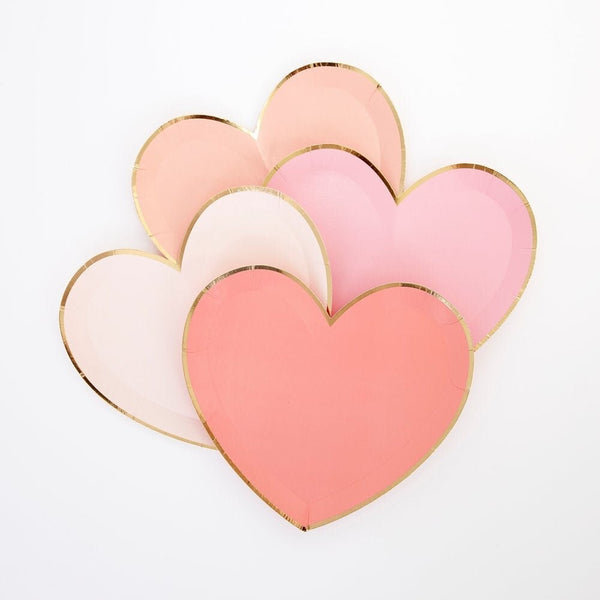 Pink Pastel Heart Small Plates