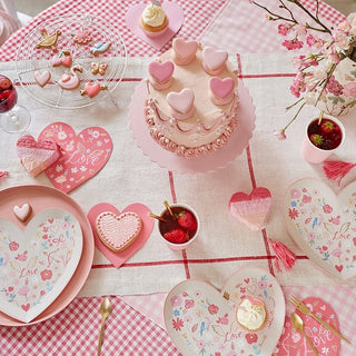 Floral Heart Shaped Plates