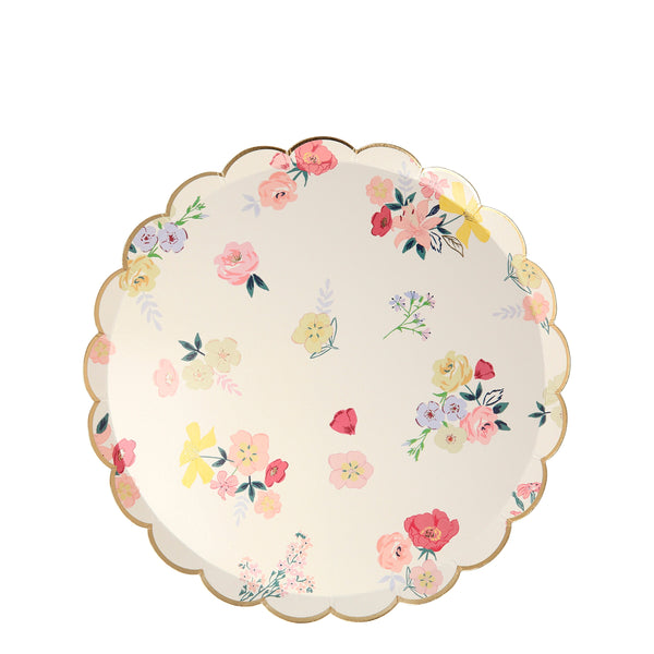 Floral English Garden Dessert Plates