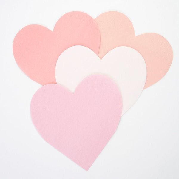 Pink Pastel Heart Large Plates